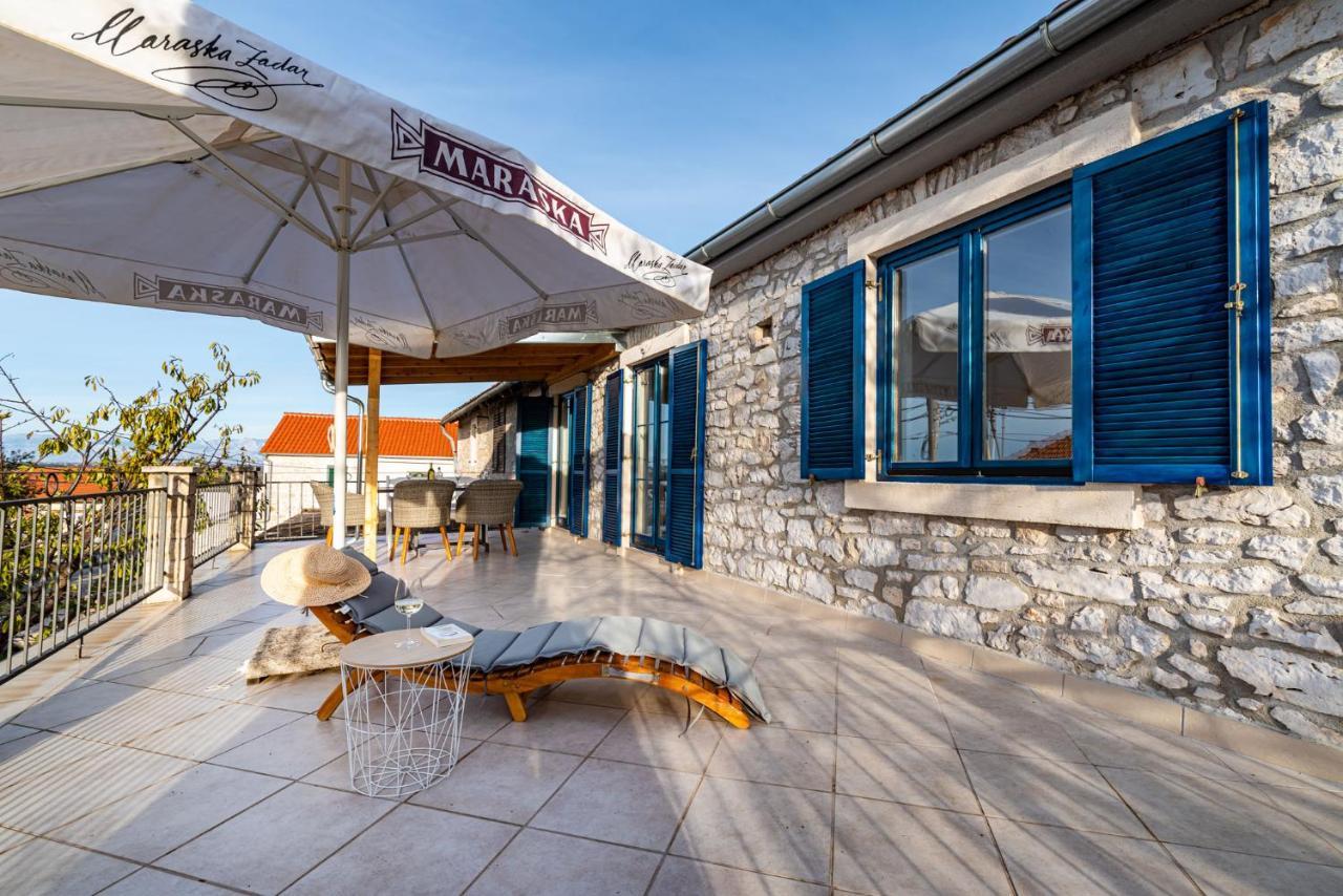 Ferienhaus Kuca Marija - Traditionelles Steinhaus Bei Zadar Debeljak Bagian luar foto